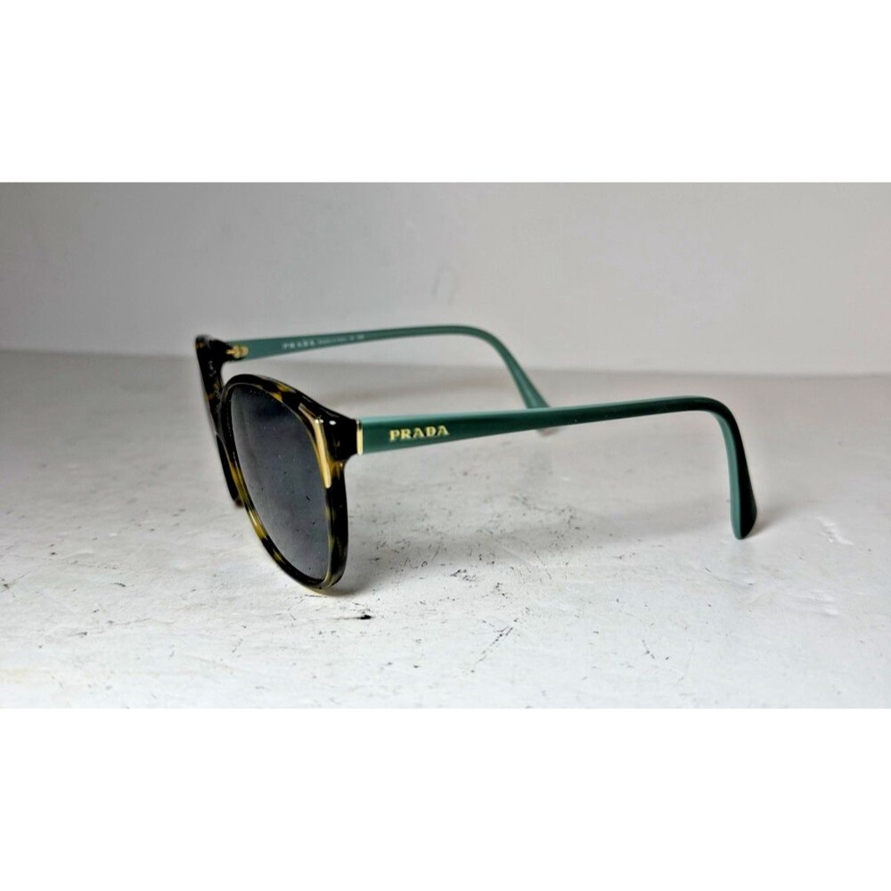 Prada Sunglasses SPR 01O Womens 55-17 Green Tortoise Polarized Butterfly Italy - Picture 2 of 6